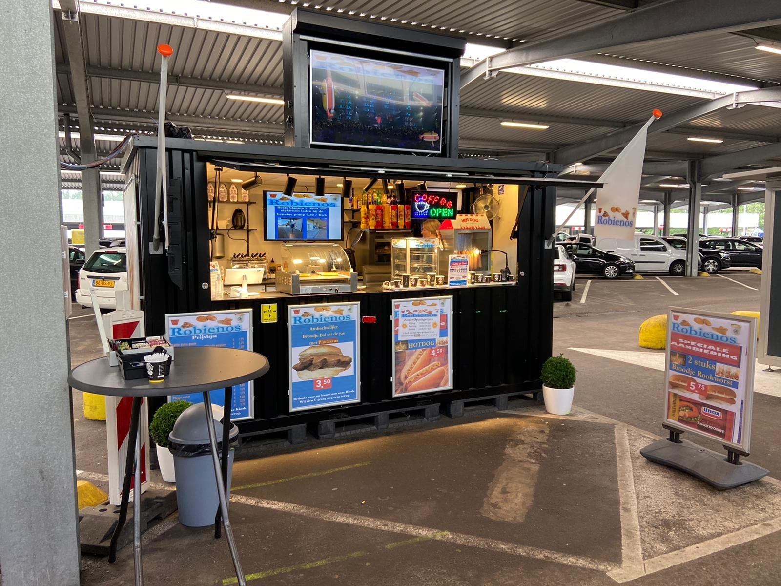 Conteneur Bar Démontable 4×2 mètres XL Noir RAL 9005 - image 2