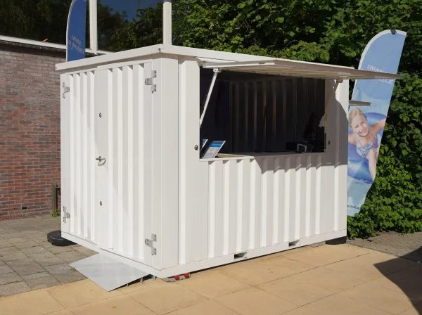 Container Bar Smontabile XL 3×2 metri Bianco RAL 9016 - image 2