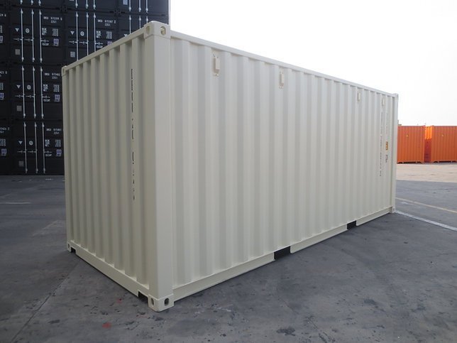 Container secco standard 20' Bianco crema
