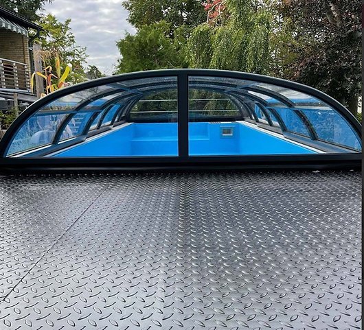 Piscina container 6,11 x 2,5 m pronta all'uso con tetto, Pacchetto Premium - image 4