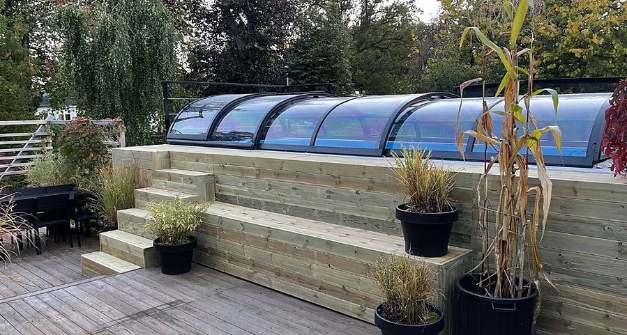 Piscina container 6,11 x 2,5 m pronta all'uso con tetto, Pacchetto Premium - image 5