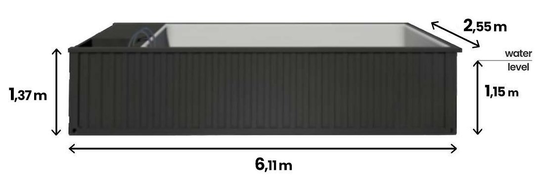 Container pool 6.2 x 2.5 m Jet Swim, Sport & Spa - image 5