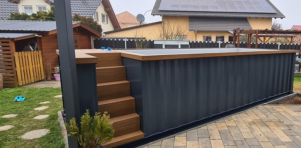 Container pool 6.2 x 2.5 m with heat pump, Premium Pack - image 2