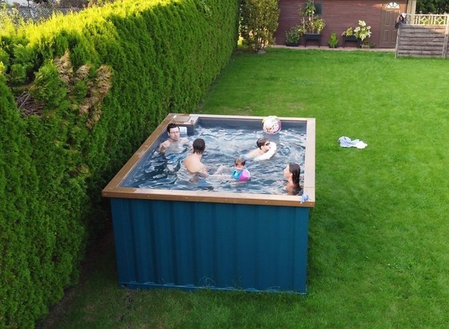 Piscina spa container 3,0 x 2,5 m con jacuzzi, Pacchetto Comfort - image 3